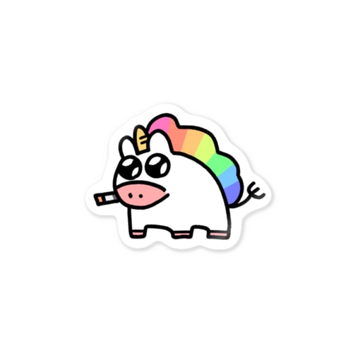 ヤニコーン🚬🦄ステッカー Sticker