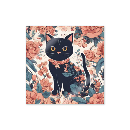 花柄×猫グッズ Sticker