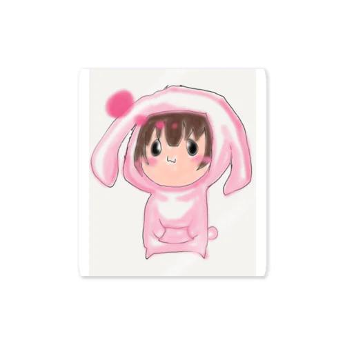 うさぎ女子(着ぐるみ) Sticker