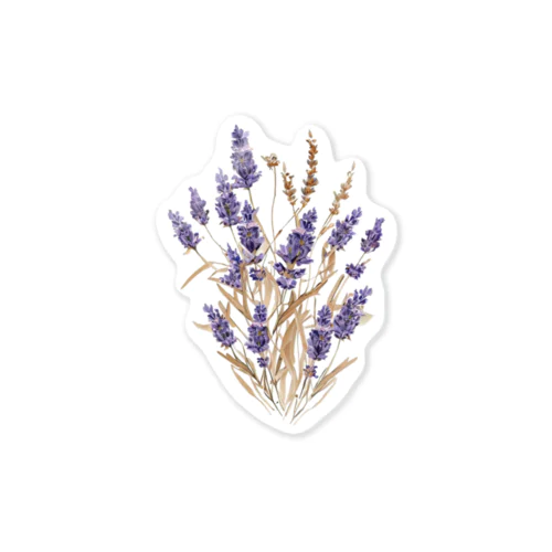 ラベンダー Lavender Sticker