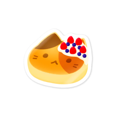 猫パンケーキ(フルーツ) Sticker