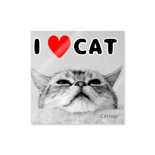 I ♥CATステッカー(Ａ) Sticker