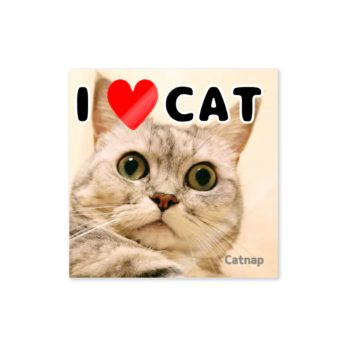 I ♥CATステッカー(ＭＡ) Sticker