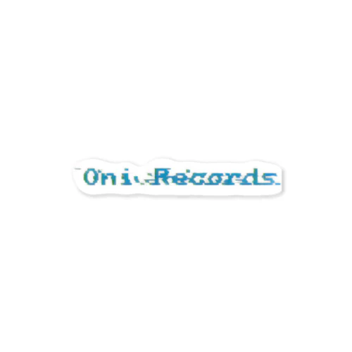 Oni Records Glitch Sticker