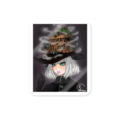 黒猫娘と帽子の住人 Sticker