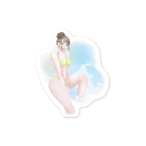 水着ぎゃう Sticker