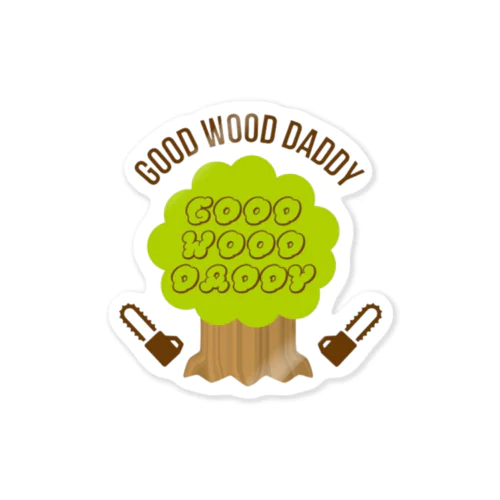 GoodWoodDaddy　フルカラーロゴ Sticker