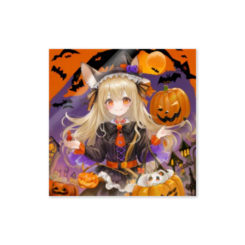 魔女の呪文★チワワのハロウィン変身マジック ステッカー