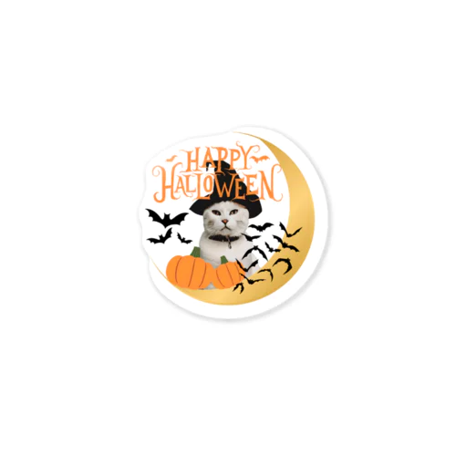 【ハロウィンステッカー】Halloween Cat Sticker