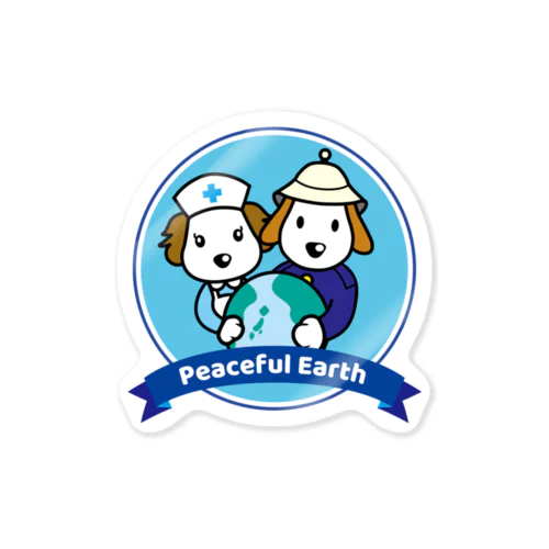 Peaceful Earth Sticker