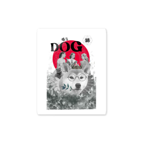 18→シバ犬　Stylish Lenormand  Sticker