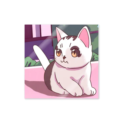 白茶ハーフの可愛い子猫グッズ Sticker