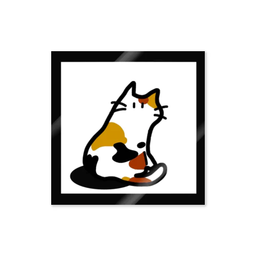 Mikaeri cat (Mi-Ke) Sticker