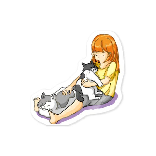 お昼寝猫ちゃん。 Sticker