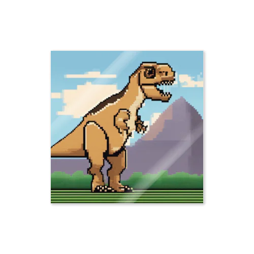 ドット絵　パキケファロサウルス Sticker