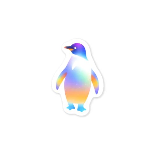グラデーションペンギン Sticker