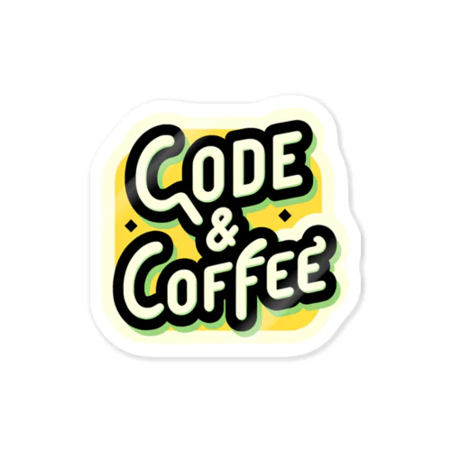 Code &Coffee 001 ステッカー