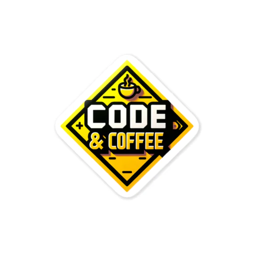Code &Coffe 003 ステッカー