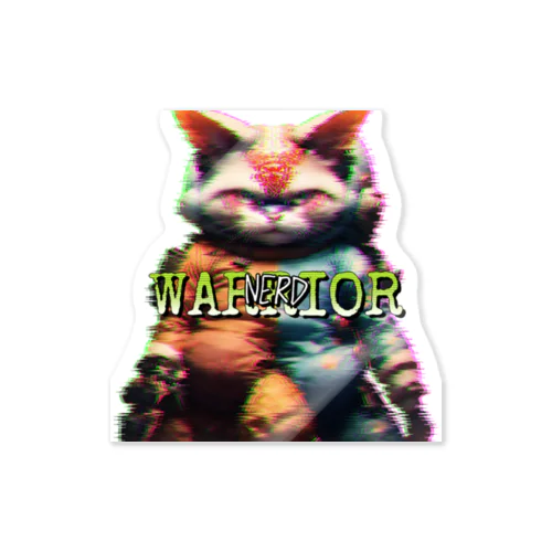 nerd猫WARRIOR ステッカー