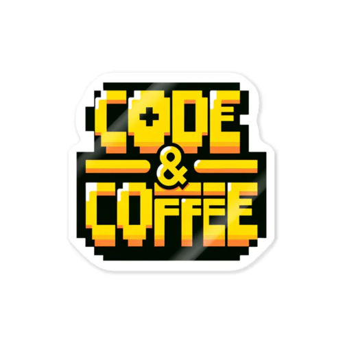 Code &Coffe 004 ステッカー