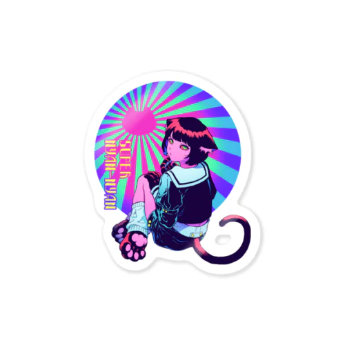 SUPER NYAN-NYAN(ステッカー) Sticker