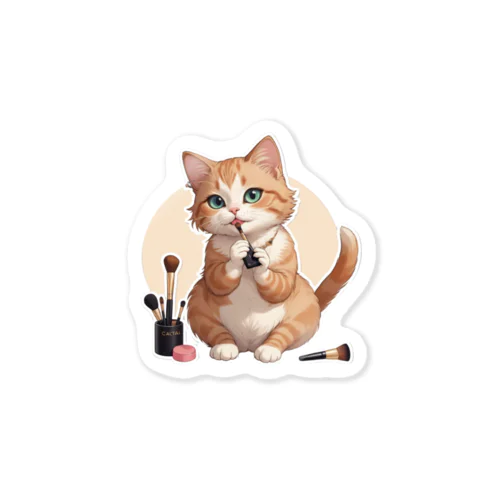 お化粧猫さん　part1 Sticker