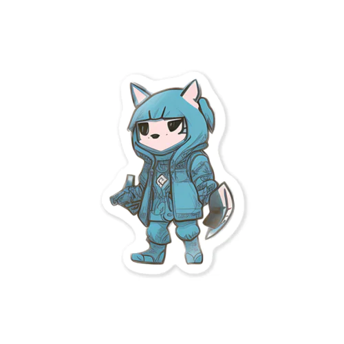 Ninja pets OU Sticker