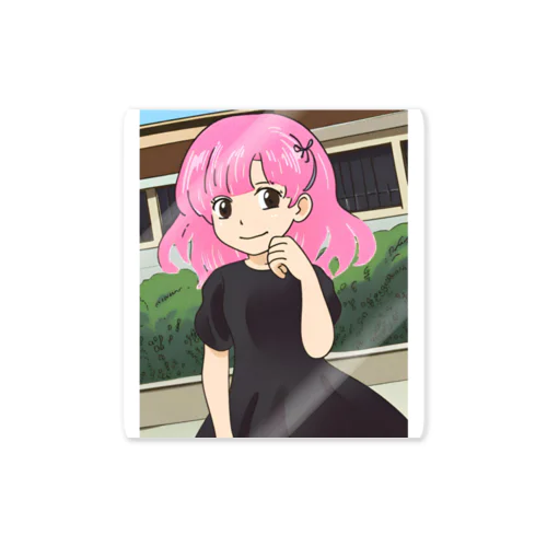 ピンク髪の少女③ Sticker