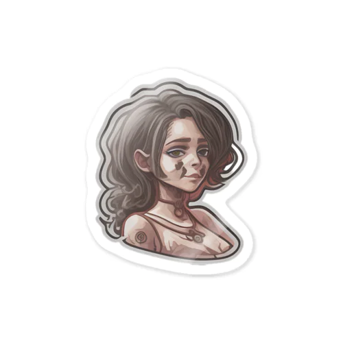 Smoke Girl-Eiko Sticker