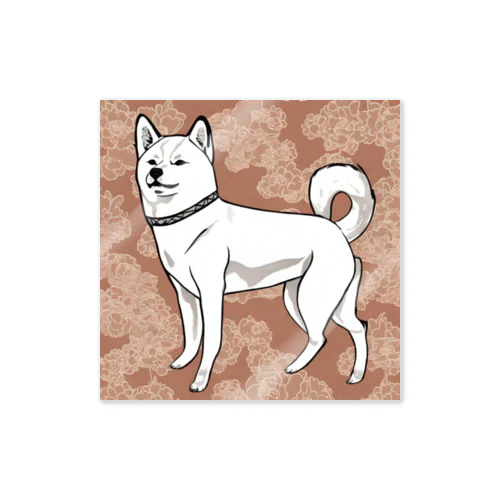 たそがれ＿北海道犬 Sticker