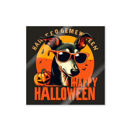 サングラス犬【イタリアングレイハウンド】（sunglasses-wearing dog【Italian Greyhound】） Sticker