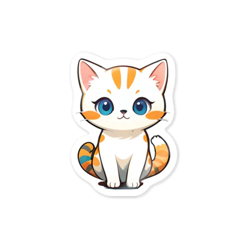 ふんわり癒しのモフモフ猫 Sticker