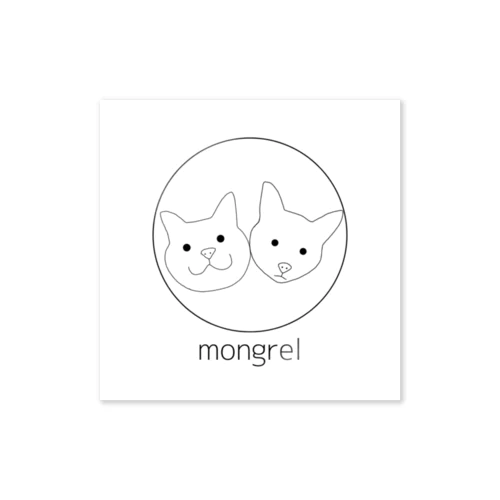 mongrel cat Sticker