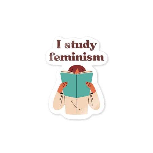 I study feminism ステッカー