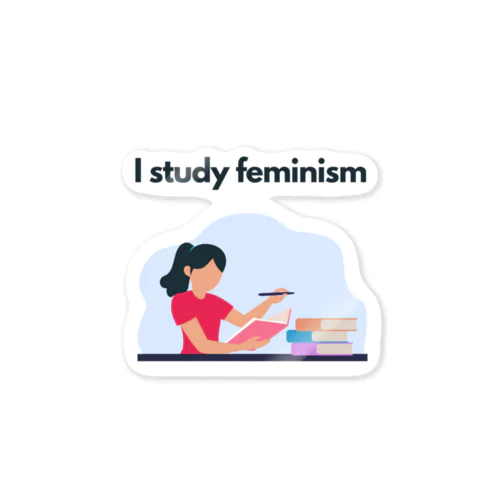 I study feminism 2 ステッカー