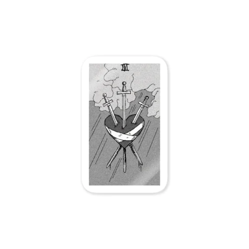 3 OF SWORDS 스티커