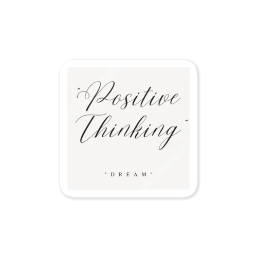 "Positive Thinking" ステッカー