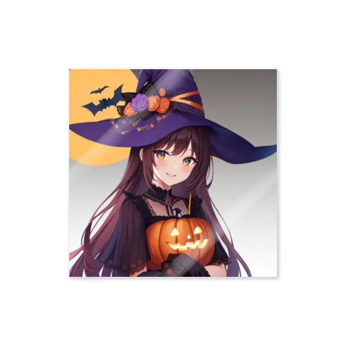 魔女っ子　ハロウィン Sticker