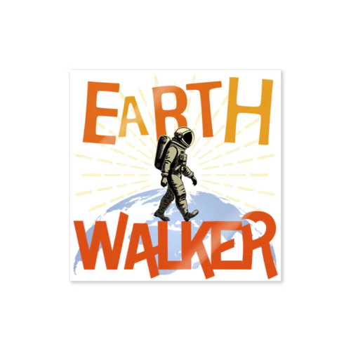 EARTH WALKER （地球歩行士）【英語バージョン】 Sticker