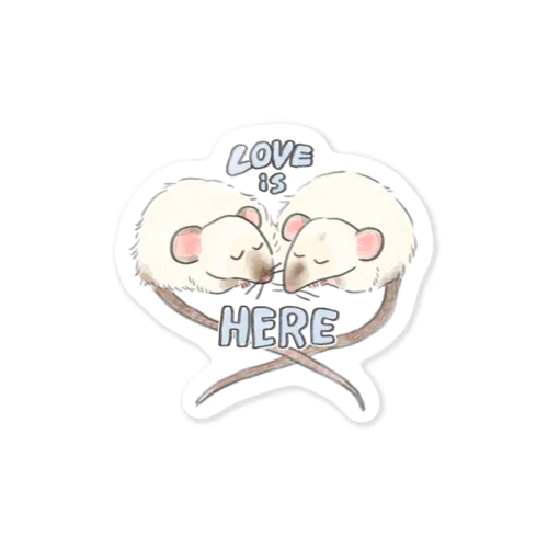 LOVE  is HERE Sticker