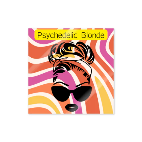 Psychedelic Blonde ステッカー