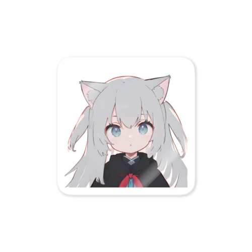 猫耳女の子 Sticker