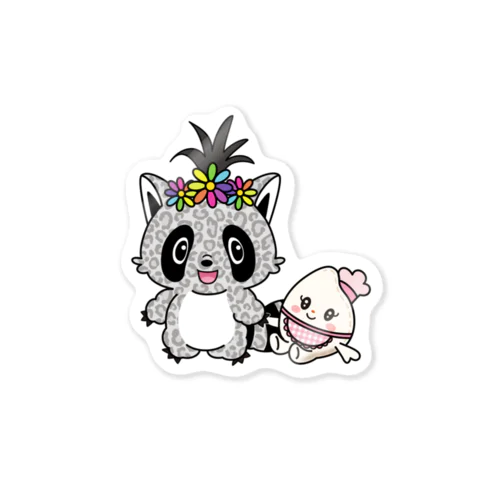 南国パンダ！&米粒ちゃん Sticker