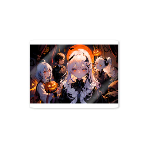 Halloween Journey　-Ghost side-　〜カボチャが照らす一年で最も不気味で騒がしい夜の旅〜　No.8「宴の始まり」 Sticker