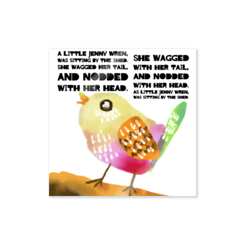 little Jenny wren Sticker