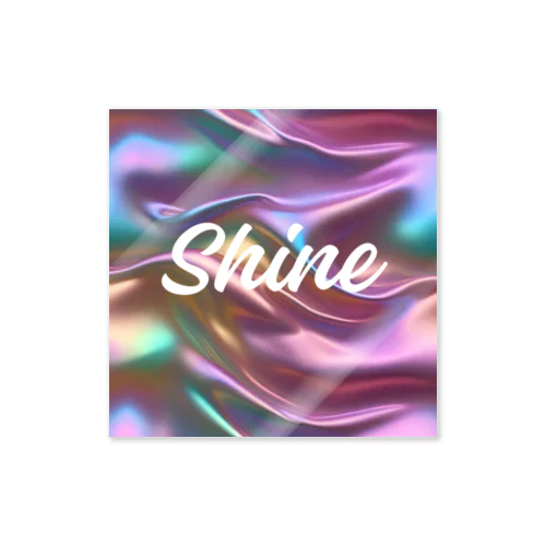 オーロラシルク　Shineロゴ入り Sticker