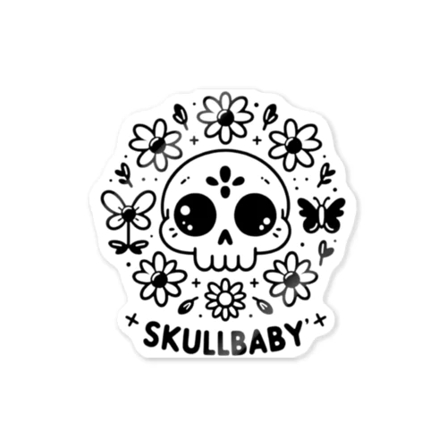 キュートで可愛いSKULLBABY Sticker