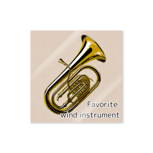 Favorite wind instrument ～Tuba～ ステッカー