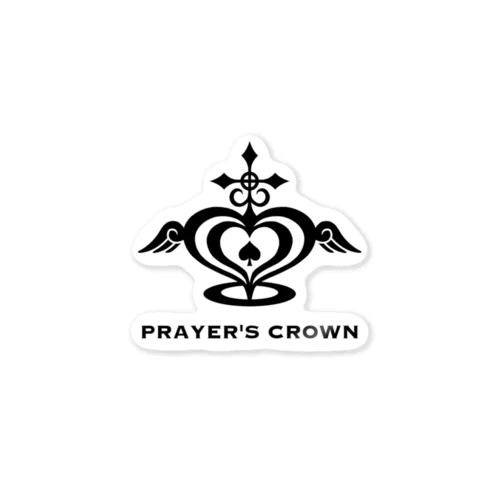 黒ロゴ　PRAYER'S CROWN ステッカー