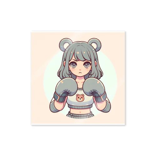 戦うクマ子 Sticker